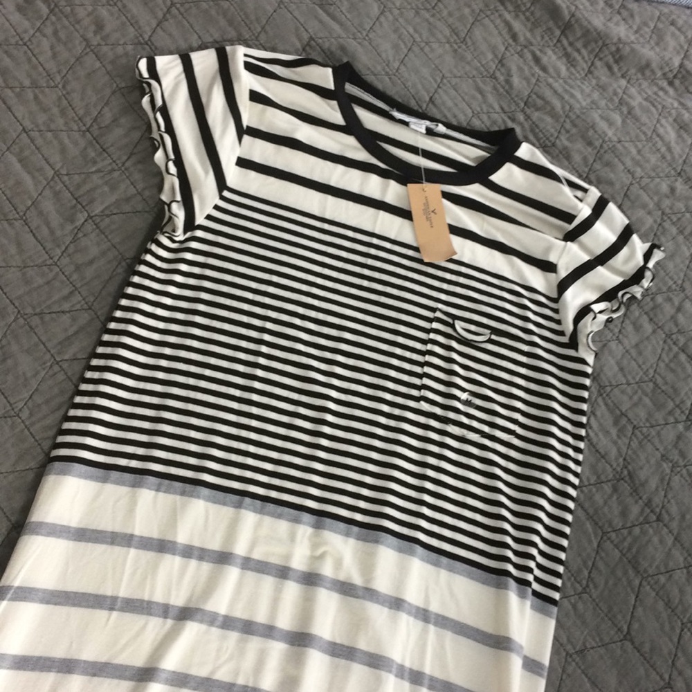 Cute Stripey shirt dress American eagle M. NWT